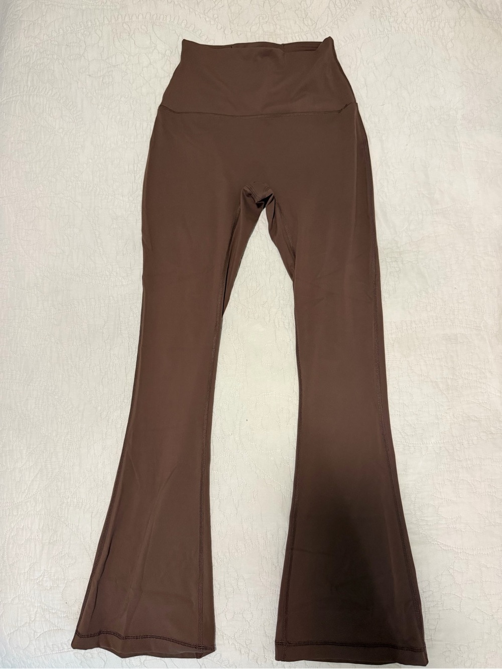 Yogalicious High-Waist Brown Flare Leg Pants